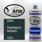 Preview: Opel, Digitalgrün Metallic, 4QU: 400ml Sprühdose, von ATW Autoteile West.